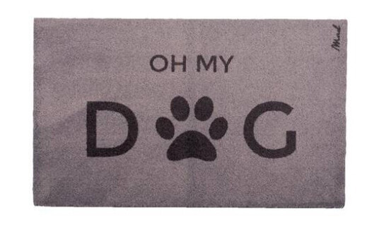 MADABOUTMATS Dørmatte med tekst Hund Scraper Blackie 67x110cm