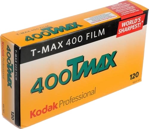 Kodak T-Max 400 120 Film Sort/Hvit 5-pakning Kodak T-Max 400 120 Film Sort/Hvit 5-pakning