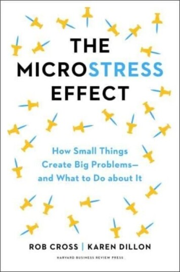 The Microstress Effect Av Rob Cross, Karen Dillon