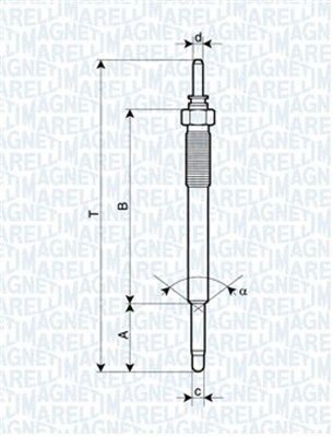 Glødeplugg MAGNETI MARELLI 062900074304