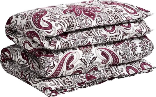 Gant Key West Paisley Single Duvet - VIBRANT BURGUNDY - 150X210 cm