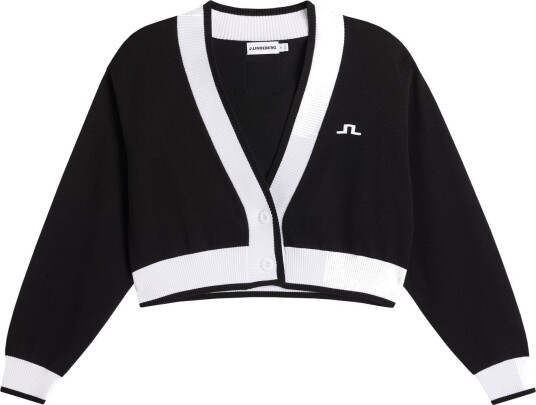 J. Lindeberg 30Y Nicole Cropped Cardigan Black M