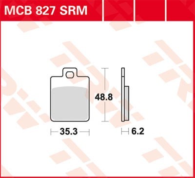 Bremseklosser TRW MCB827