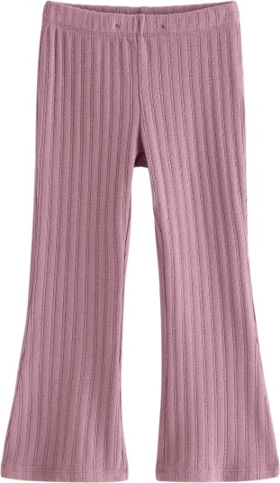Lindex Flared Jersey Trousers Purple 128
