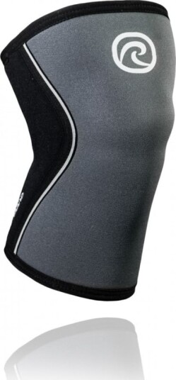 Rehband Rx Knee-Sleeve 5mm XS, Black/Steel Grey
