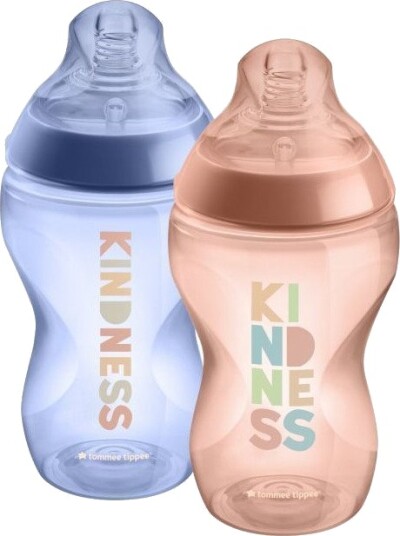 Tommee Tippee Tåteflasker 3+ Måneder 340ml Blå/Brun 2 Pk Tommee Tippee Tåteflasker 3+ Måneder 340ml Blå/Brun 2 Pk