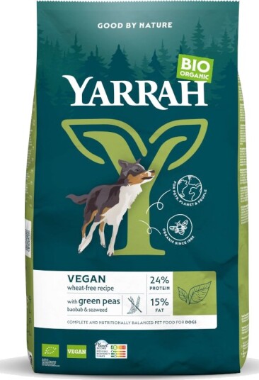 Yarrah Tørrfôr Bio Vega Wheat Free For Dogs 2 X 10 kg