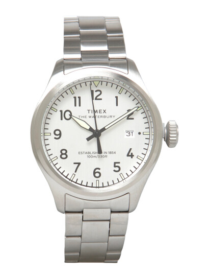 Timex Waterbuy Ace 3-Hand - Silver - 41 MM Timex Waterbuy Ace 3-Hand - Silver - 41 MM