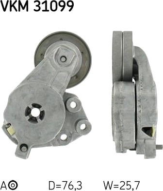 Strammehjul, kilerem SKF VKM 31099