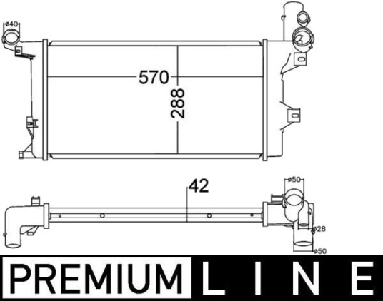 MAHLE CR 1218 000P Radiator, motorkjøling