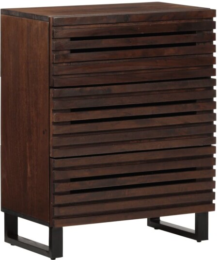 Skjenk brun 60x34x75 cm heltre mango