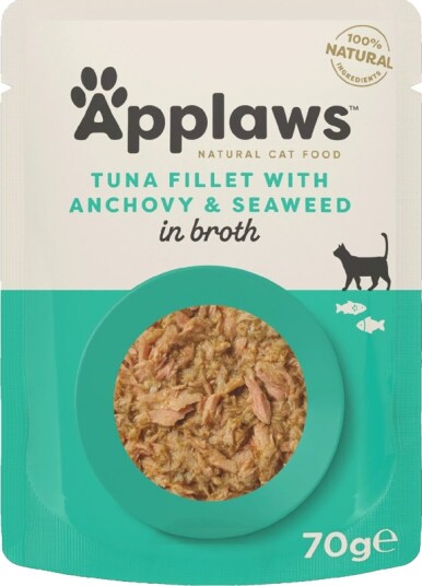 Applaws Våtfôr Cat Natural I Buljong Tunfisk Med Ansjos 12 X 70 G Applaws Våtfôr Cat Natural I Buljong Tunfisk Med Ansjos 12 X 70 G