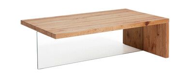 Kave Home Sofabord TRISS glass/eik 1529882-01-0