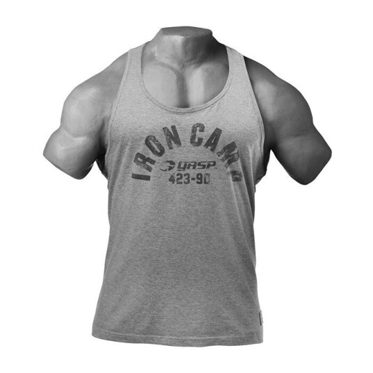 Throwback Tank, Greymelange Grå Medium