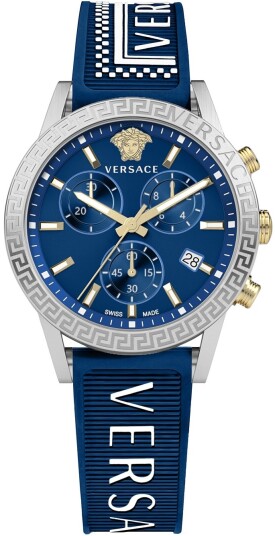 Versace Dameklokke VEKB00222 Sport Tech Blå/Plast Ø40 mm