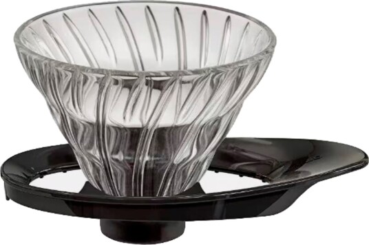 Hario 1 Cup Dripper V60 Glas m. sort