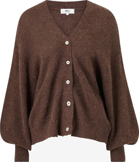 Gina Tricot - Kofte Chunky Knitted Cardigan - Brun