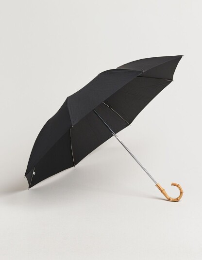 Fox Umbrellas Telescopic Whangee Crook Umbrella Black