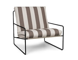 Desert Lenestol Stripe Svart/Sjokolade