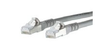 METZ CONNECT - Koblingskabel - RJ-45 (hann) til RJ-45 (hann) - 10 m - 6.3 mm - S/FTP - CAT 6a - halogenfri, formstøpt, uten hindringer, flertrådet - grå