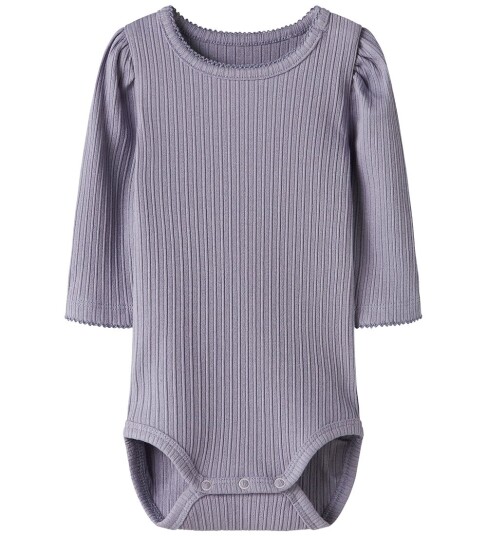Name It Body I/e Rib NbfDemi Lavender Grå 56 Langermet Body Lilla Name It Body I/e Rib NbfDemi Lavender Grå 56 Langermet Body Lilla