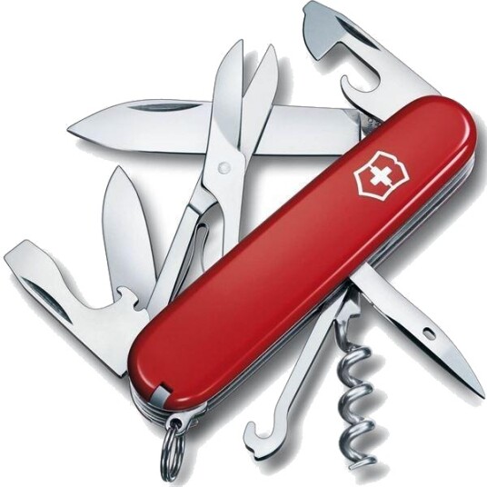 Victorinox Climber 91mm lommekniv med 14 funksjoner i rød - Rustfritt stål Victorinox Climber 91mm lommekniv med 14 funksjoner i rød - Rustfritt stål