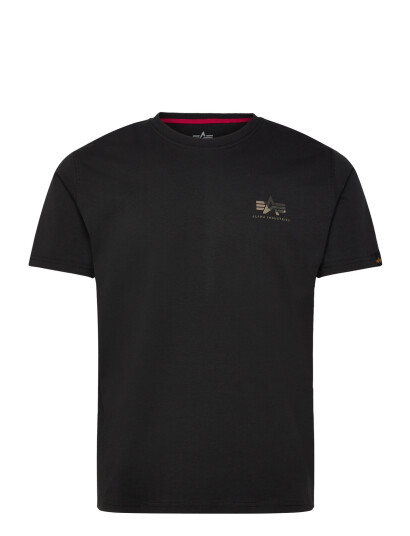 Alpha Industries Camo Print T Shirt   Black   L