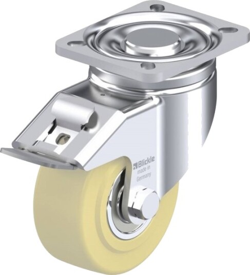 Blickle 610717 Lh-Gspo 100K-1-Fi Styrehjul Med Brems Hjuldiameter 100 Mm Bæreevne (Maks.) 700 Kg 1 Stk