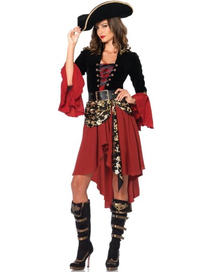 Cruel Seas Captain Stilig Piratkostyme til Dame Cruel Seas Captain Stilig Piratkostyme til Dame