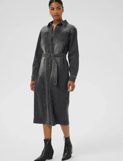 Kaffe Kaabby Denim Dress - Black - 34 Kaffe Kaabby Denim Dress - Black - 34