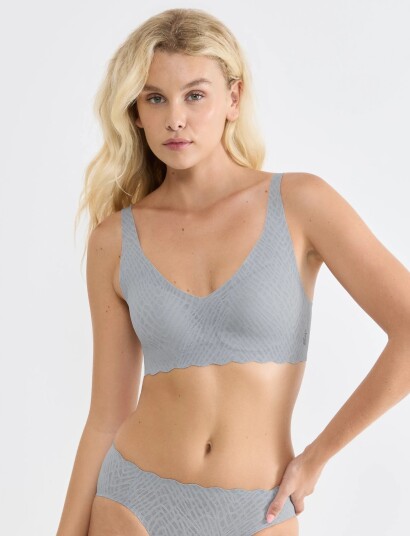 sloggi Sloggi Zero Feel Bliss Soft Bra Grey M PLUS sloggi Sloggi Zero Feel Bliss Soft Bra Grey M PLUS