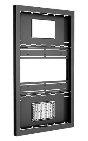 Chief Impact On-Wall Kiosk innhegning - portrett - for LCD-skjerm - svart