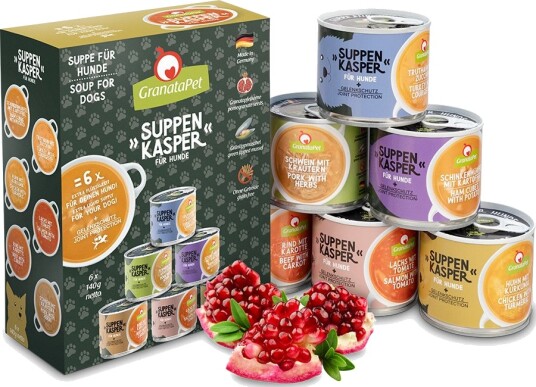 Granatapet Våtfôr Suppepakke Med Smaksprøver 6 X 140 G