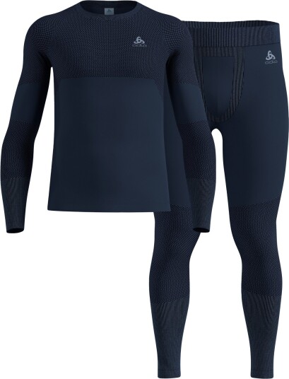Odlo Fundamentals Performance Warm Set M Undertøy pakke Dark Sapphire L Odlo Fundamentals Performance Warm Set M Undertøy pakke Dark Sapphire L