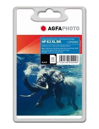 Agfa Photo - black - compatible - remanufactured - ink cartridge (alternative for: HP 62XL HP C2P05AE) - Blekkpatron Svart Agfa Photo - black - compatible - remanufactured - ink cartridge (alternative for: HP 62XL HP C2P05AE) - Blekkpatron Svart