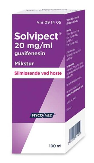 Solvipect 20 mg/ml mikstur 100 ml Solvipect 20 mg/ml mikstur 100 ml
