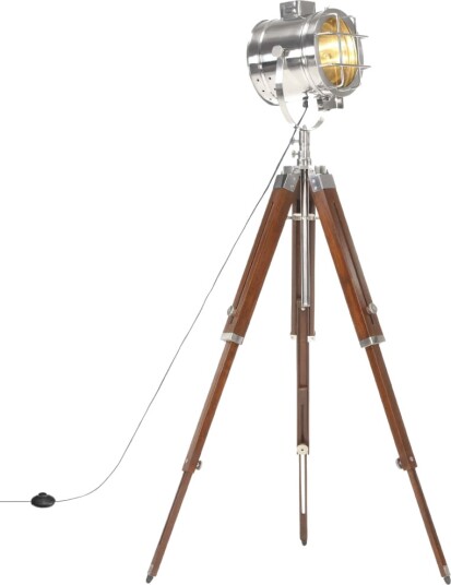 vidaXL Gulvlampe med stativ heltre mango 165 cm