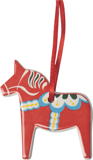 Pluto Design Dalahäst dekorasjonsanheng Rød Pluto Design Dalahäst dekorasjonsanheng Rød