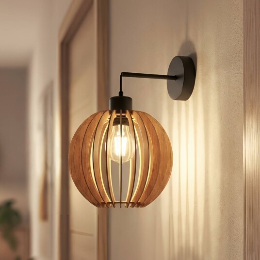 Vegglampe Clay MCJ dimbar Lyst tre  Stue / spisestue Tre Skandinavisk Vegg underfeste
