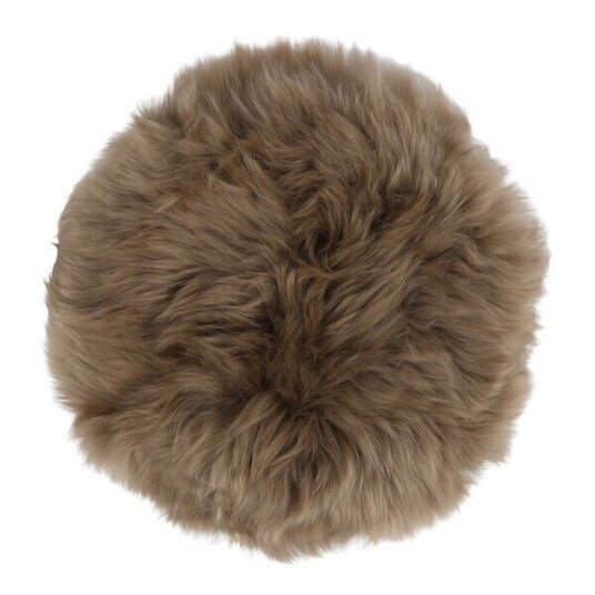 Natures Collection Sitteunderlag new zealand saueskinn lang ull 34 cm taupe