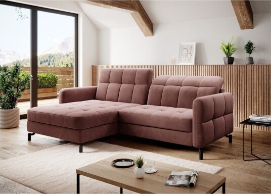 Seksjon Eltap Lorelle 225x160x105 cm Kronos 29 Rosa Venstre