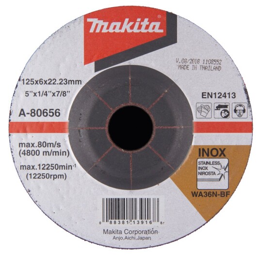 Makita Slipeskive A 80656 125x6mm Makita Slipeskive A 80656 125x6mm