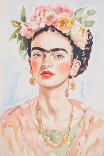 Plakat Frida Kahlo Portrett