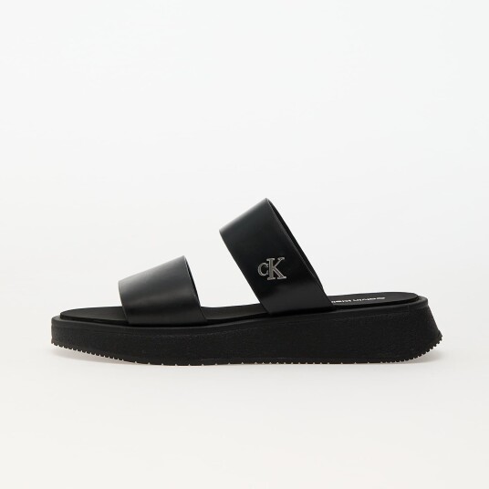 Calvin Klein Sandaler Sandal Slide Double Strap Svart