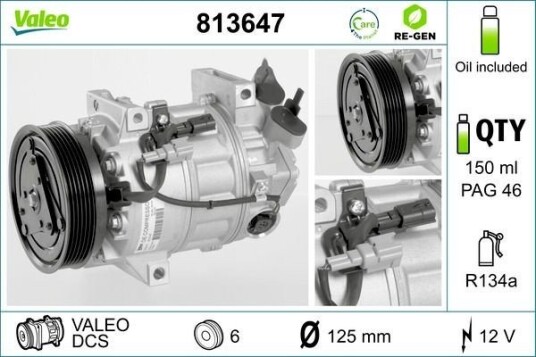 AC kompressor VALEO 813647