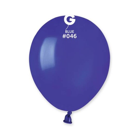 046 Gemar lateksballonger blå / Blue 13cm 100stk