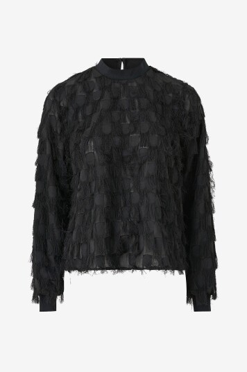 Y.A.S - Bluse yasDio LS Top - Svart