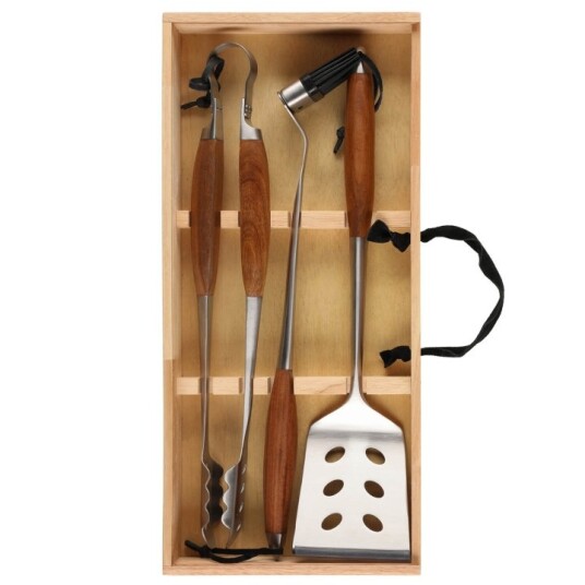 Mustang Grillsett Grilling Set Trekasse 3st Mustang Grillsett Grilling Set Trekasse 3st