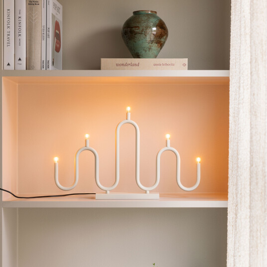 Globen Lighting Noel 5 adventslysestake Elfenbenshvit H30CM Globen Lighting Noel 5 adventslysestake Elfenbenshvit H30CM
