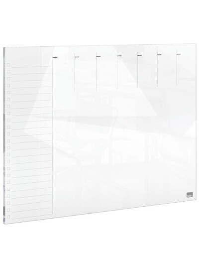 Nobo Glass Weekly Planner Whiteboard 43x56cm